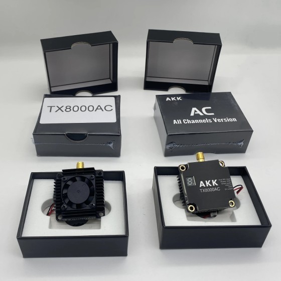 Original AKK 5.8GHz TX8000AC 8W All Channels Version 96CH Racing VTX UAV Accessories High Quality FPV Video Transmitter